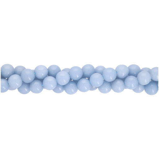 Gemstone Beads, Angelite, 8mm Round , 1 Strand