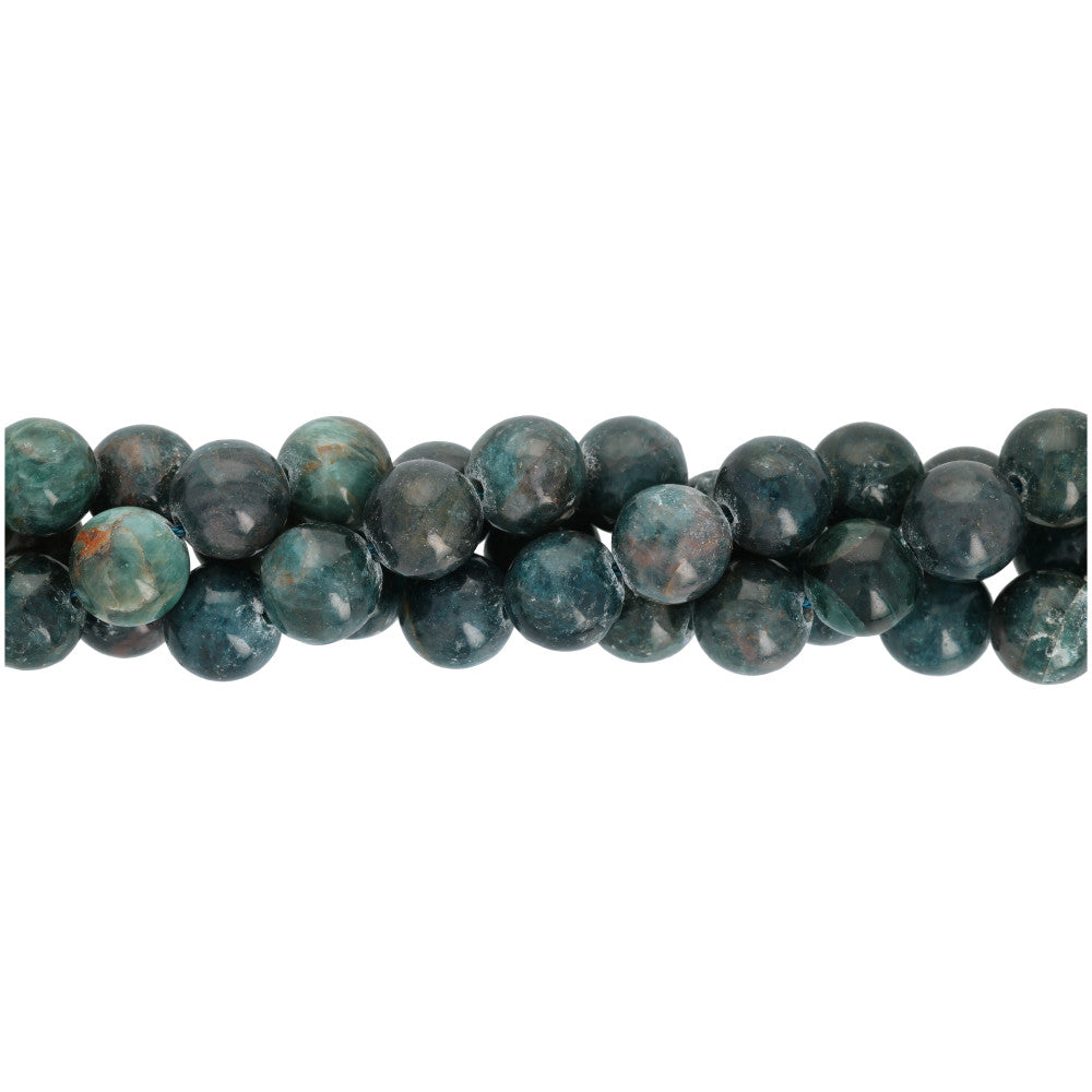 Gemstone Beads, Blue Apatite  , 10mm Round , 1 Strand