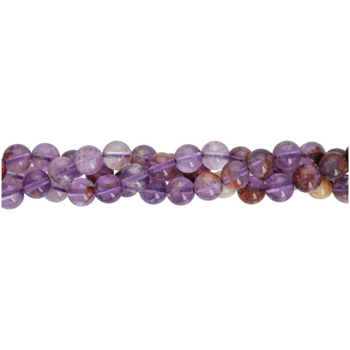 Gemstone Beads, Cacoxenite, 8mm Round, 1 Strand