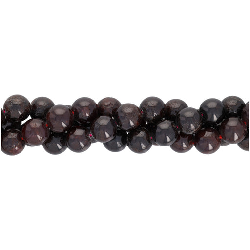 Gemstone Beads, Garnet, 10mm Round, 1 Strand