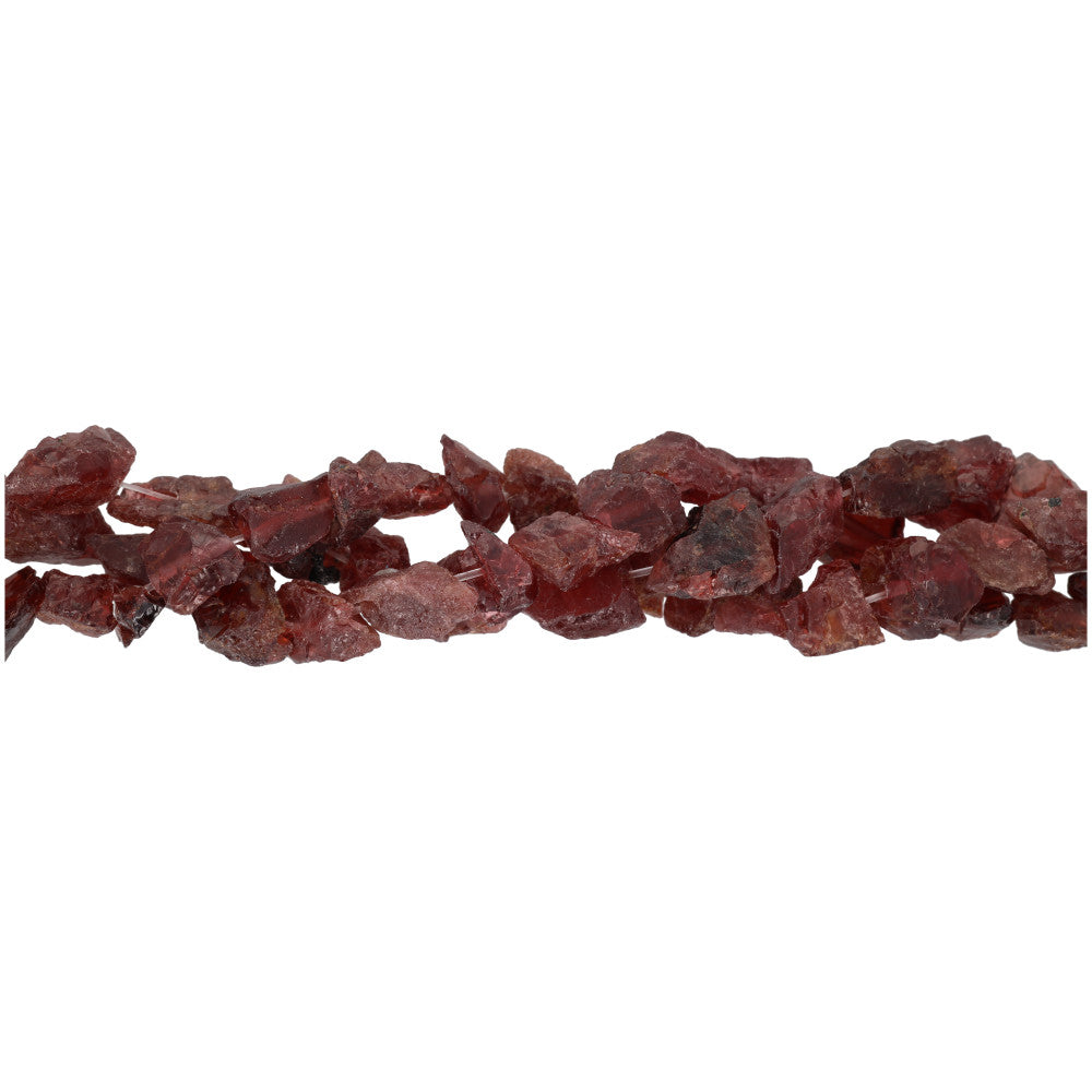 Gemstone Beads, Garnet, 8-12mm Rough Nugget, 1 Strand