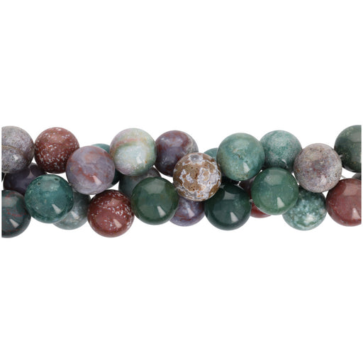 Gemstone Beads, Fancy Jasper, 12mm Round, 1 Strand