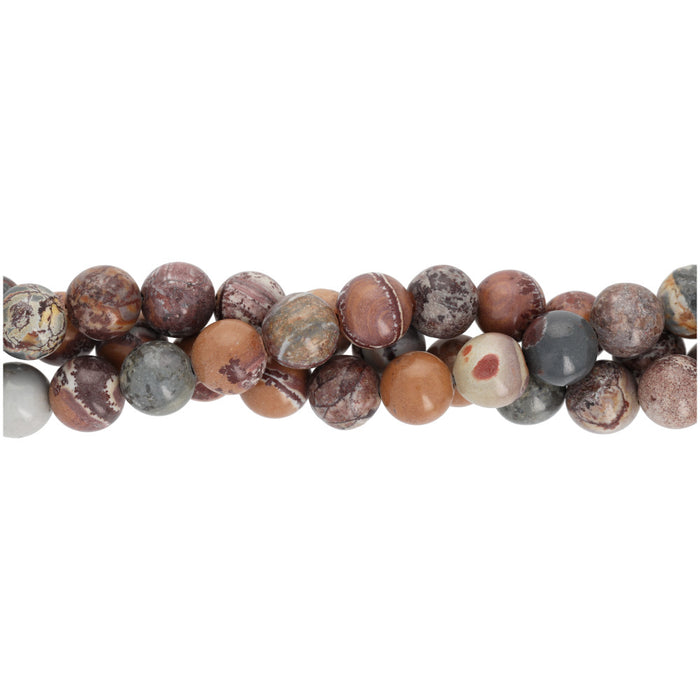 Gemstone Beads, Sonora Jasper, 10mm Round, 1 Strand