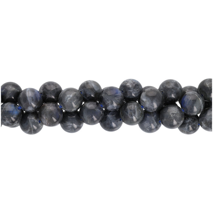 Gemstone Beads, Blue Flash Labradorite, 10mm Round, 1 Strand