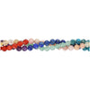 Gemstone Beads, Chakra Mix, 6mm Faceted Round, 1 Strand