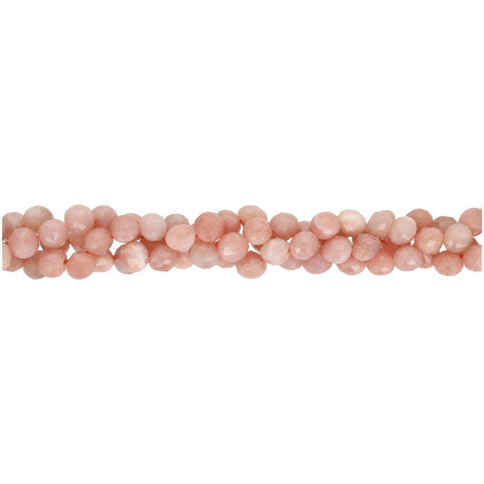 Gemstone Beads, Peach Moonstone, 6mm Teardrop, 1 Strand