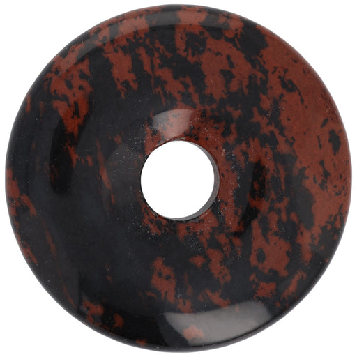 Gemstone Beads, Black Onyx, 40mm Donut, 1 Piece