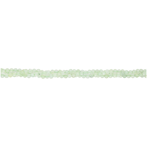 Gemstone Beads, Prehnite, 3mm Faceted Round, 1 Strand