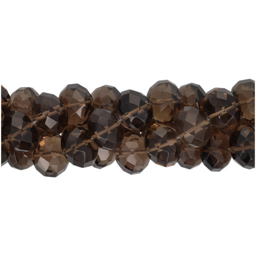 Gemstone Beads, Smoky Quartz, 16mm Rondelle, 1 Strand