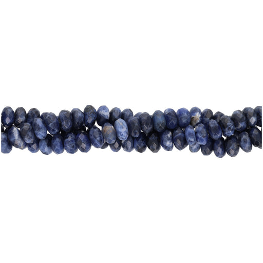 Gemstone Beads, Sodalite, 8x5mm Rondelle, 1 Strand