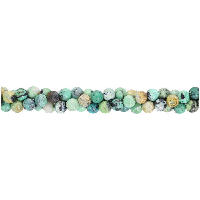 Gemstone Beads, Variscite, 6mm Round, 1 Strand