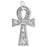 Sterling Silver Charm, Egyptian Ankh 29x15mm, 1 Piece