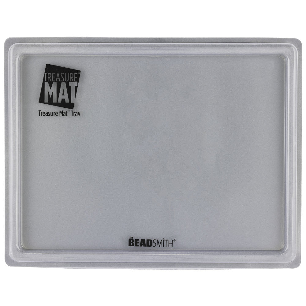 Beadsmith Bead Design Beading Board Tray Gray Flock with Lid Set, 9.25x12.5  Inches — Beadaholique