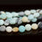 MATTE Black-Gold Amazonite 8mm Puff Coin 8-Inch