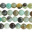 Black Gold Amazonite 8mm Large Hole Round 8-Inch