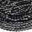 Natural Black Onyx 8mm Faceted Coin Bead Strand - AAA Grade