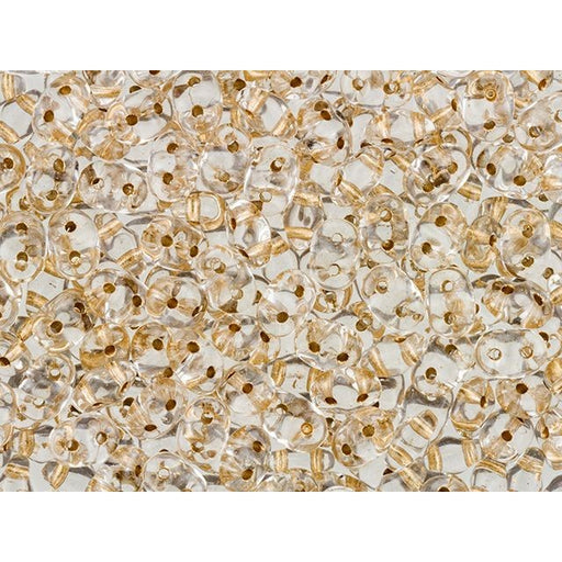 Matubo SuperDuo 2x5mm 2-Hole Gold-Lined Crystal Seed Bead 2.5-Inch Tube