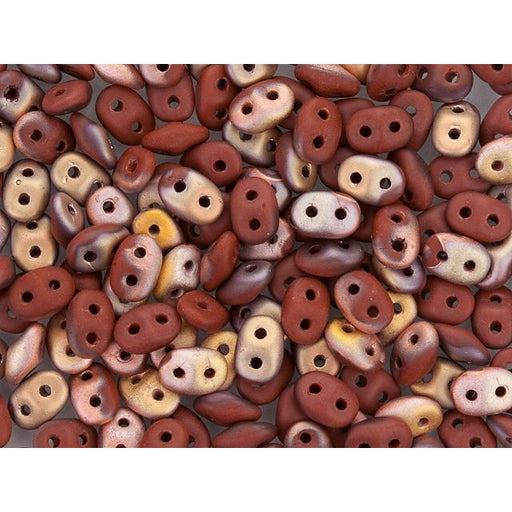 Matubo SuperDuo 2x5mm 2-Hole Matte Apollo Umber Seed Bead 2.5-Inch Tube