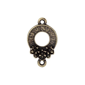 TierraCast Blossom Connector Link - Oxidized Brass