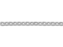 3x4mm Silver-Plated Medium Cable Chain (1 Foot)