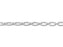 6.4x3mm Silver-Plated Textured Oval Cable Chain (1 Foot)