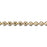 1.5mm Gold-Plated Brass Diamond Cut Ball Chain by the Foot