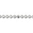 1.5mm Silver-Plated Brass Diamond Cut Ball Chain by the Foot