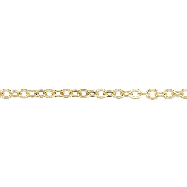 1.7mm Gold-Plated Brass Delicate Cable Chain by the Foot