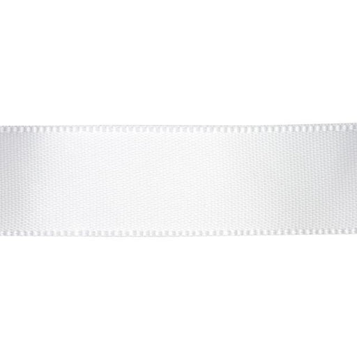 Satin Ribbon, 5/8 Inch Wide, White (By the Foot)