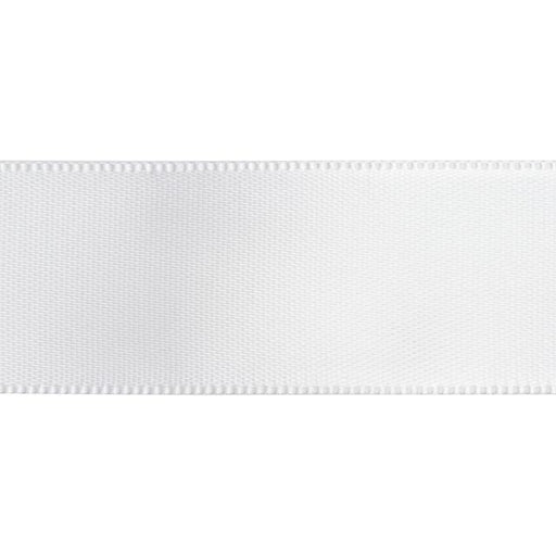 Satin Ribbon, 7/8 Inch Wide, White (By the Foot)