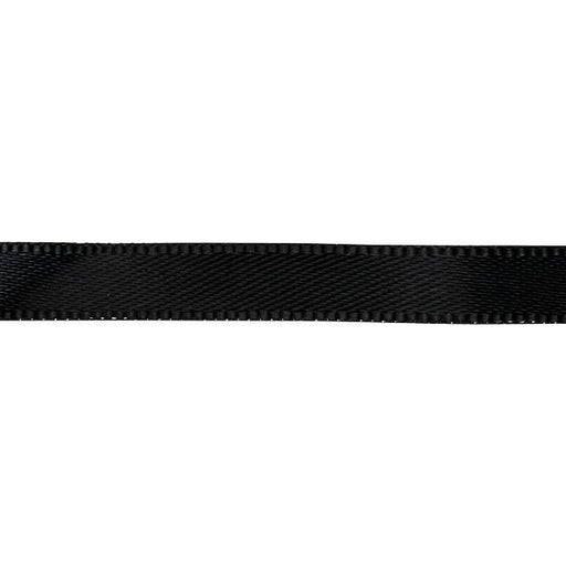 Satin Ribbon, 1/4 Inch Wide, Black (By the Foot)