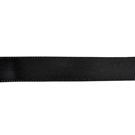 Satin Ribbon, 3/8 Inch Wide, Black (By the Foot)