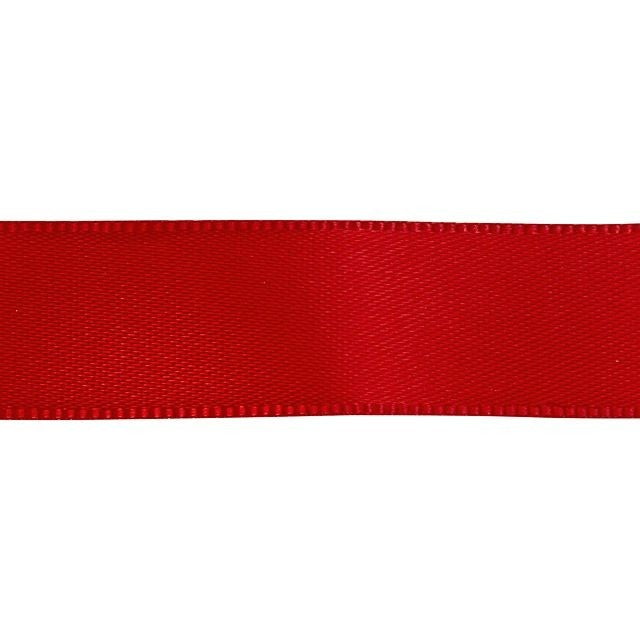 Satin Ribbon, 5/8 Inch Wide, Red (By the Foot)