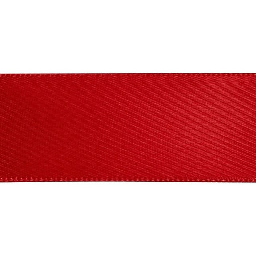 Satin Ribbon, 7/8 Inch Wide, Red (By the Foot)
