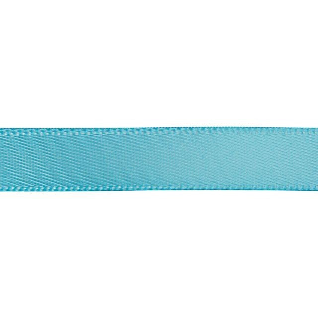 Satin Ribbon, 3/8 Inch Wide, Turquoise Blue (By the Foot)