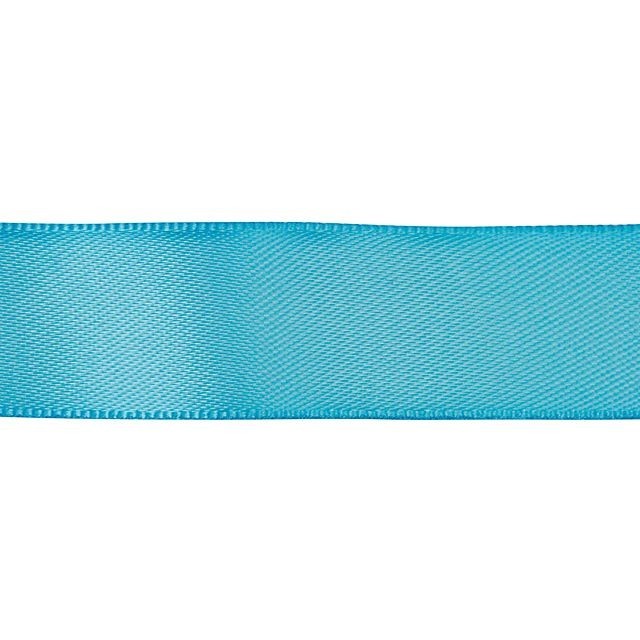 Satin Ribbon, 5/8 Inch Wide, Turquoise Blue (By the Foot)