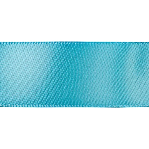 Satin Ribbon, 7/8 Inch Wide, Turquoise Blue (By the Foot)