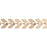 Rose Gold-Plated 6.5mm Chevron Link Chain by the Foot