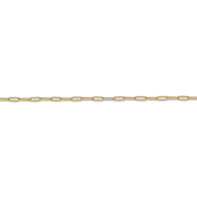 Satin Hamilton Gold-Plated 5.9 x 1.75mm Paperclip Cable Chain
