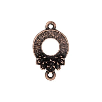 TierraCast Blossom Connector Link - Antiqued Copper