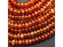 Natural Carnelian 6mm Rondelle Bead Strand