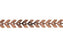 6.5mm Antique Copper-Plated Chevron Herringbone Chain (1 Foot)