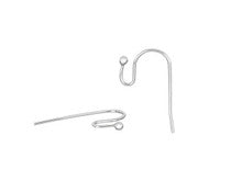 20 Gauge Stainless Steel French Ear Wire with Ball (1 Pair)