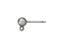 Antique Silver-Plated 5mm Ball Post Ear Wire (1 Pair)