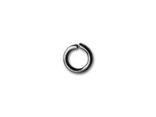 6mm Gunmetal-Plated Open Jump Ring - 18 Gauge (25 Pieces)