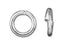 6mm Silver-Plated Open Jump Ring - 18 Gauge (25 Pieces)