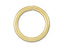 8mm Satin Hamilton Gold-Plated Open Jump Ring - 18 Gauge (25 Pieces)
