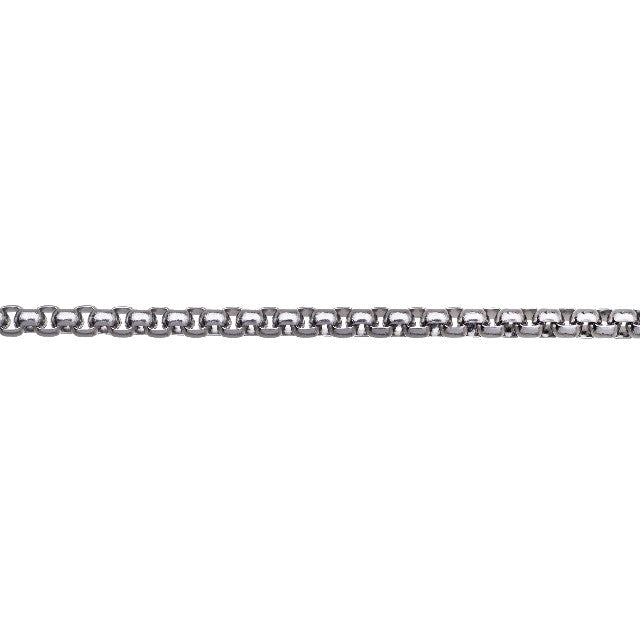 Stainless Steel Venetian Box Chain, 2.9mm Links, by the Foot