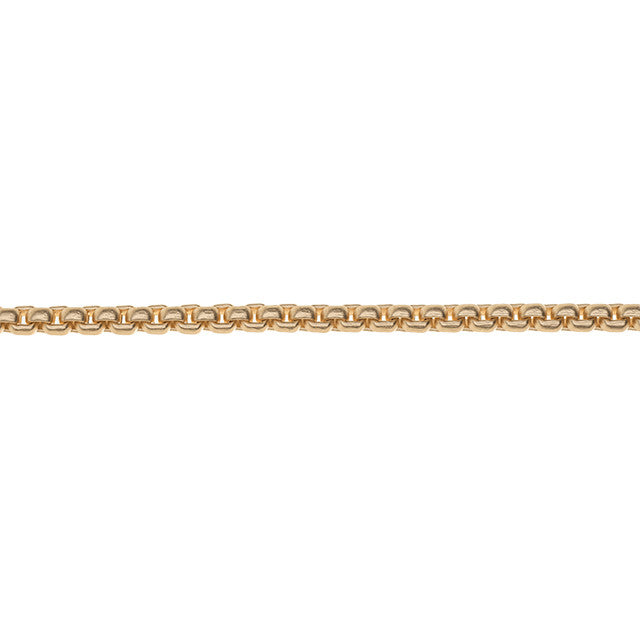 Satin Hamilton Gold Round Box Chain, 3mm Links, by the Foot