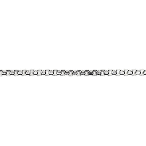 Silver Round Box Chain, 3mm Links, by the Foot